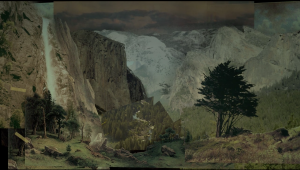 lookingdownyosemitevalleyafterbierstadt