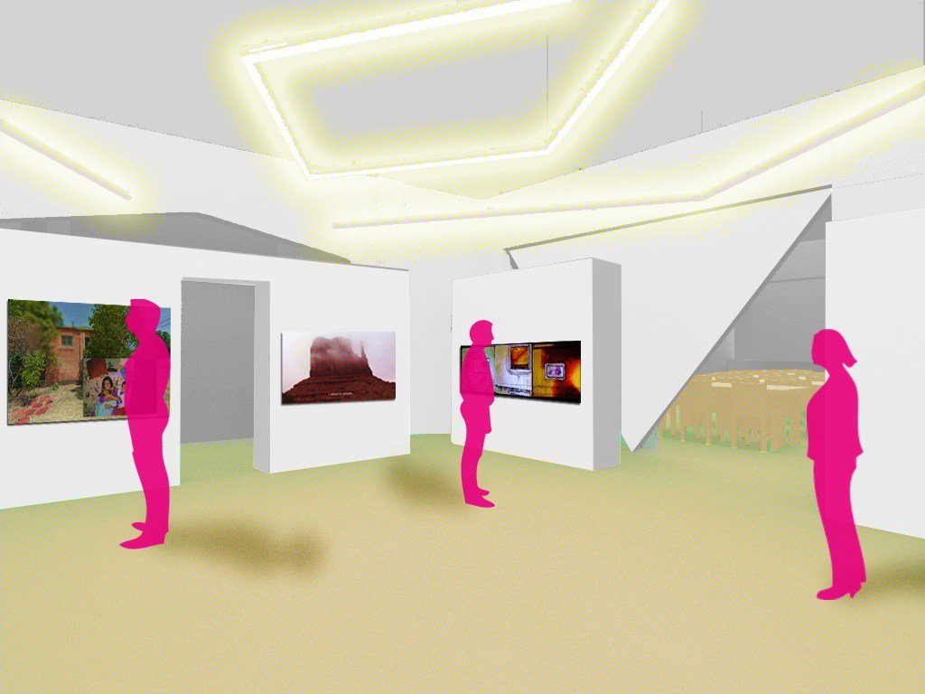 A rendering from A Squared Architectural Design of the gallery interior of ACRE’s new facility