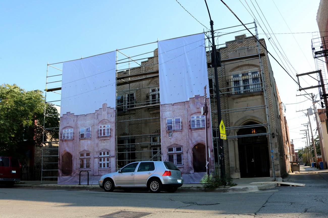 Documentation of art work as installed in Provisional Obstruction at ACRE Projects 