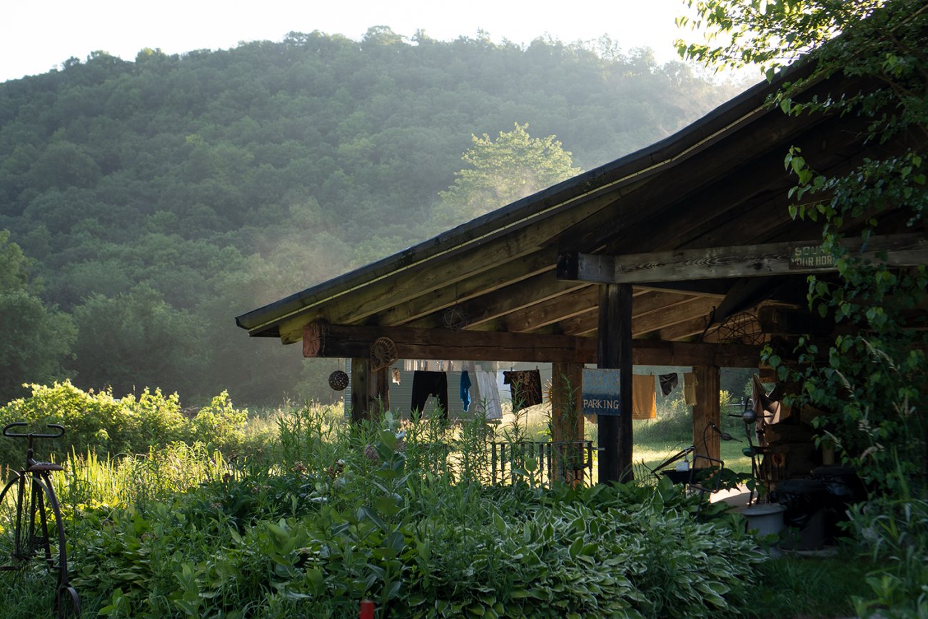 Lodge view in the morning