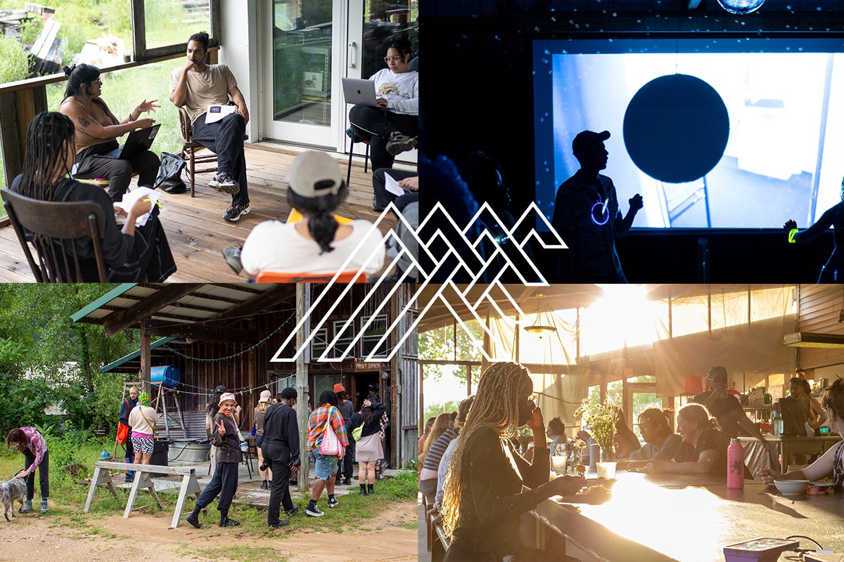 Quadrant photo with images of artists on ACRE campus